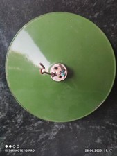 alte Deckenlampe m.  Emaillie Schirm, Bauhaus, Industrie-Werkstattampe-Hoflampe