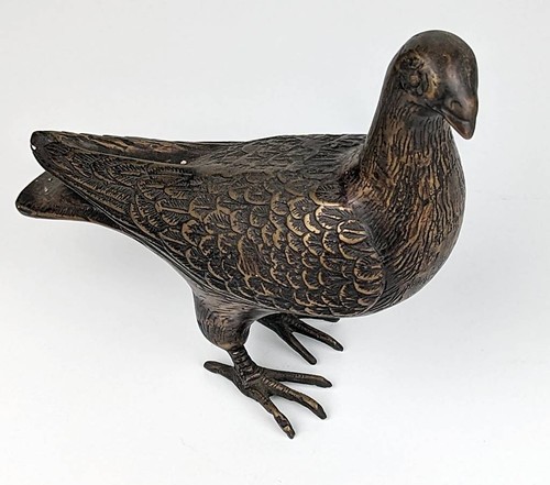 Taube bronzeskulptur 18 - -,