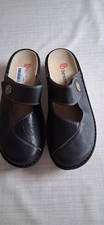 Neue Berkemann Damen Pantolette Größe 7, Schwarz , Leder mit Stretcheinsatz