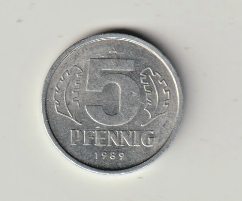 Ddr 1989 pfennig münze - a., 5