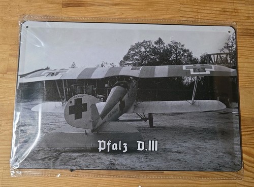 Blechschild retro flugzeug - blechschild,