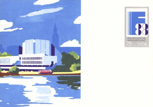 Ddr ganzsache 100 symbol - ddr,