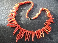 Collier Koralle Vintage Kette Astkoralle sehr prächtig Ausführung
