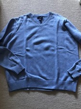 Herren Lands‘ End Pullover BW Blau XL