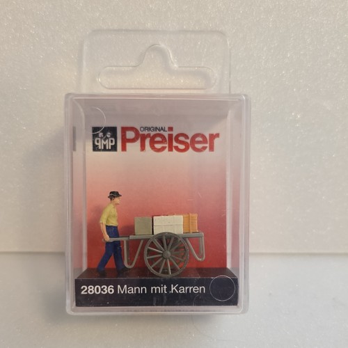 Preiser mann mit karren figur - mann,