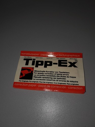 Original tipp - original, tipp-ex