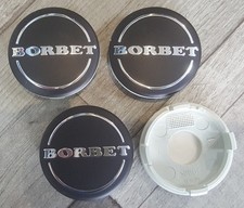 Borbet Nabenkappen Felgendeckel Nabenkappe Center Cap Schwarz Matt ORIGINAL