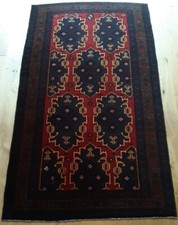 Orientteppich Handgeknüpft Belutsch 105x191cm 100% Wolle Zertifikat neu