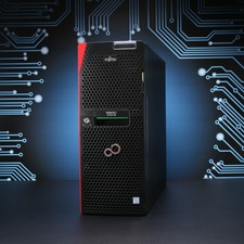 Fujitsu Primergy TX1330 M4 Server // Xeon E-2136, 64 GB RAM, 8x SFF, EP400i