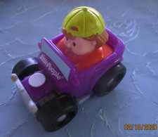 Lustiges Mattel Fisher Price Little People Auto C 2010 lila violett 6,8 cm lang