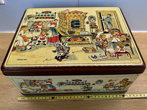 Große lebkuchen dose - große, vintage