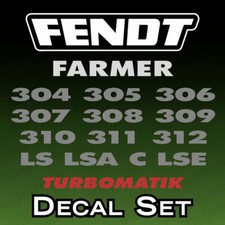 Fendt 304 305 306 307 308 309 310 311 312 C LS LSA LSE Traktor Aufkleber Decal