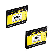 2x Akku für Casio Exilim EX-Z9 EX-Z20 EX-Z21 EX-Z80 EX-Z85 EX-S12 EX-FS10 NP-60