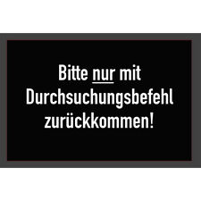 Lustige Fussmatte - Nur mit