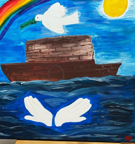 Acrylbild konvolut kirche - konvolut,