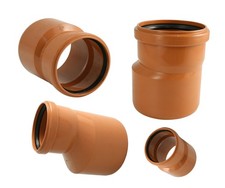 Reduktionsteil für KG Rohre Übergangsrohr Fitting verschiedene Durchmesser KGR