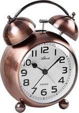 Atlanta Glocken Wecker extra Laut Quarz Analog Licht Nostalgie Retro 2102/