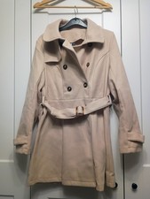 Damen Mantel Trenchcoat Größe M 38 Schein Beige