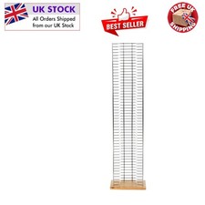 Elegantes silbernes DVD-Aufbewahrungsregal mit 50 Ebenen Kapazität - modernes Design