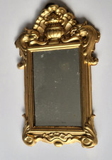 WUNDERSCHÖNER ANTIKER  PRUNKSPIEGEL Erhard & Söhne  UM 1900  PUPPENSTUBE