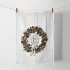 Geschirrtuch Zapfen Türkranz