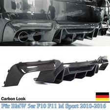 Für BMW 5er F10 F11 2010-2017 mit M-Paket Carbon Optik Heckdiffusor Diffusor