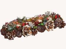 Adventsgesteck Teelichthalter