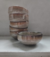 6 Björn Schälchen Serie Genesis rustikal reaktive Glasur