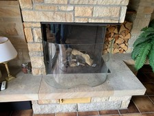 Funkenschutz glas für kamin - glas,
