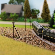 6 Stück Telegraphenmast Strommast Telefonmast Spur N (1:160)