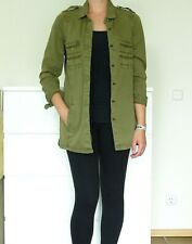 Zara TRF Parka khaki grün Gr. S Baumwolle