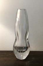 WMF Günter Kupetz Orchideenvase Vase Plastik Bleikristall mit Schliff Bildhauer