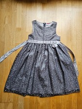 Yigga Kleid Silber Glitzer Sterne Weihnachten Gr. 152