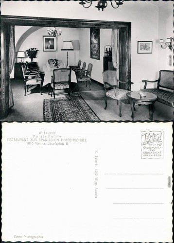 Ansichtskarte wien restaurant - ansichtskarte,