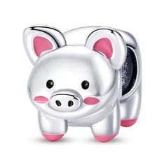 Charm Anhänger Schwein rosa