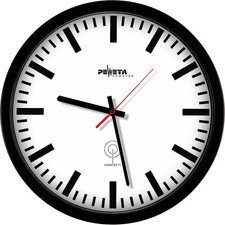 PEWETA Funkwanduhr weiß
