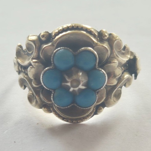 F0094 ring biedermeier - f0094, gold
