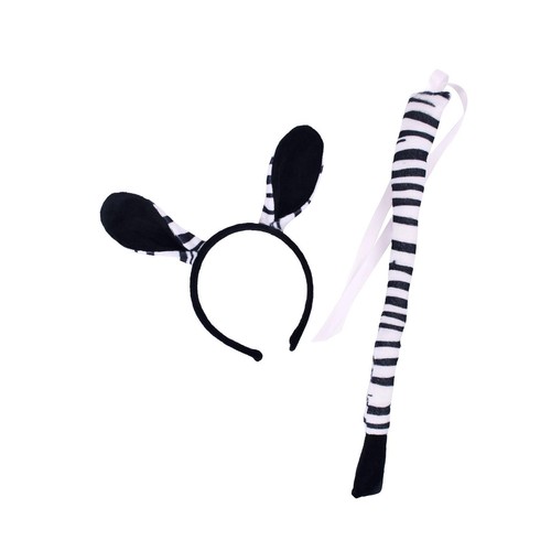 Zebra ohren und schwanz set - ohren,