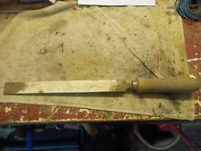 Sehr alte Werkstattfeile, Feile , 300 mm, flachstumpf mit Heft, Holz