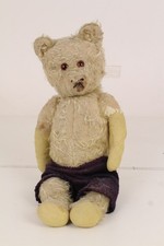 Teddy Brummbär? Steiff? antik Stoffier um 1900  Knopfaugen fest Stroh Füllung?