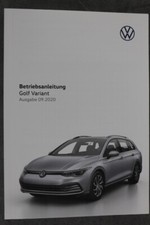 VW Golf VIII Variant "Sep. 2020" Betriebsanleitung Ohne Einträge "UNBENUTZT"