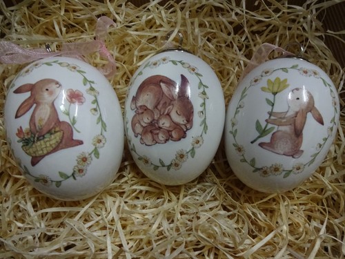 3er set ostereier osterschmuck - set,