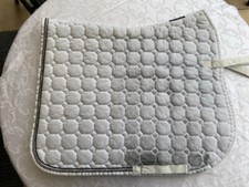 Equiline Schabracke Dressur weiß mit Strass, DL, Warmblut, gebraucht.