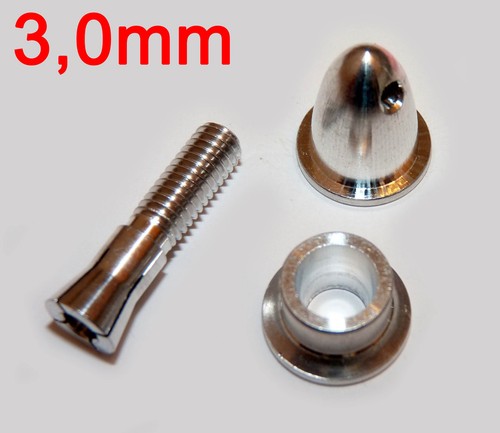 Alu spinner 3mm welle - alu,