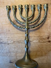 Antiker Messing Menora