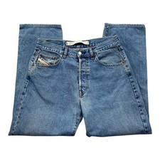 VintDiesel Jeans Hose W34 L30 Blau Cheyenne Schrittlänge 73 cm Mittlere Waschung