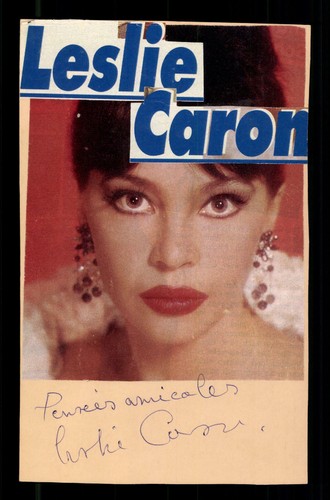 Leslie caron original signiert - leslie,