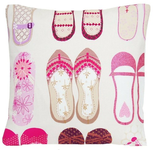 Rosa schuhe kissenbezug - rosa,