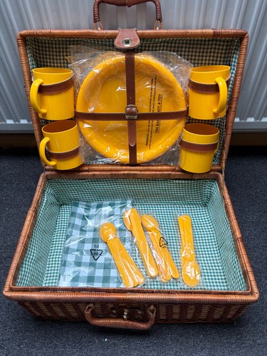 Vintage picknickkoffer für - picknickkoffer, 4