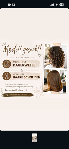 Modell gesucht für - , dauerwelle